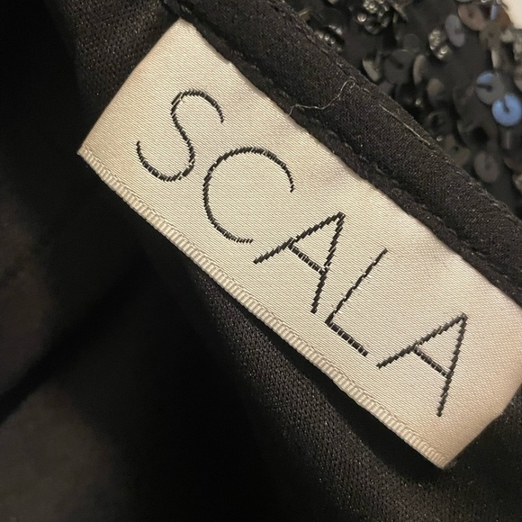 SCALA designer sequin dress, Sz.4. Stunning EUC, Exquisite holiday dress! - Picture 3 of 10